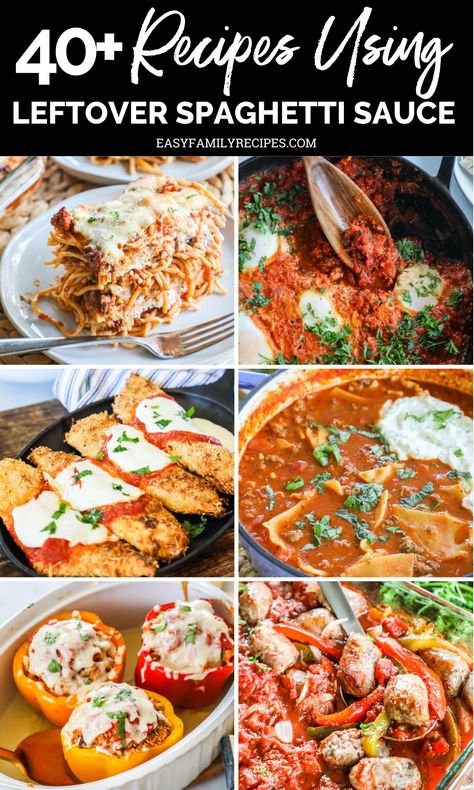 Crock Pot Classic Spaghetti Sauce Spaghetti Sauce Meal Ideas, Spaghetti Sauce Meals, Spaghetti Sauce Uses, Ways To Use Spaghetti Sauce, What To Do With Leftover Meat Sauce, Recipes For Leftover Spaghetti Sauce, Leftover Spaghetti Meat Sauce Ideas, Uses For Spaghetti Sauce, What To Make With Spaghetti Sauce