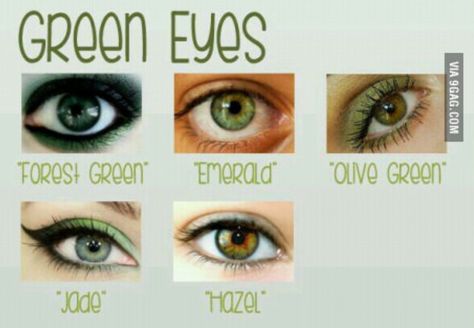 Green Colored Eyes 💚 I love the Emerald the most! Green Eye Quotes, Green Eyes Facts, Eyes Facts, Green Eye Color, Where To Spray Perfume, Jade Green Dress, Olive Green Eyes, Jade Eyes, Eye Clothes