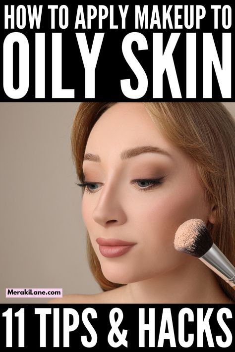 Skin Routine Before Makeup, Natural Makeup Application Order, How To Do Your Makeup With Acne, Greasy Face Remedies, Makeup For Greasy Skin, Make Up For Oily Face, What To Use For Oily Skin, Oily Nose Makeup, Makeup Routine Oily Skin