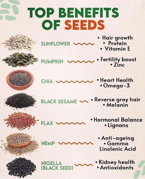 Seeds Benefits, Food Health Benefits, Healthy Seeds, Home Health Remedies, Herbs For Health, For Hair Growth, Healing Food, Good Health Tips, Natural Health Remedies