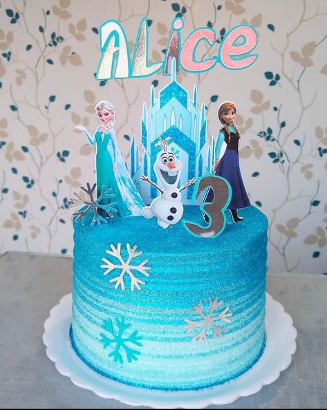 Pastel Frozen, Barbie Doll Birthday Cake, Doll Birthday Cake, Bolo Frozen, Baby Cartoon Drawing, Frozen Cake, Pretty Birthday Cakes, Easter Cakes, Frozen Birthday