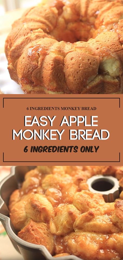 Apple Monkey Bread is an easy and delicious breakfast recipe made of dough bread, cinnamon and apple pie filling! It's a perfect fall or thanksgiving dessert that you can pair with your favorite morning drink! Apple Pie Filling Monkey Bread, Apple Pie Monkey Bread Recipe, Apple Pie Monkey Bread, Asian Bread Recipe, Apple Monkey Bread, Monkey Bread Recipe Easy, Easy Monkey Bread, Apple Pie Bread, Bread Cinnamon