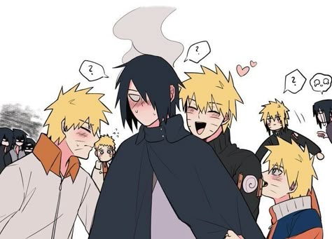 Sasuke And Naruto Love, Comic Naruto, Naruto And Sasuke Kiss, Futurisme Retro, Sasuke X Naruto, Naruko Uzumaki, Naruto Fan Art, Naruto Comic, Naruto Shippuden Characters