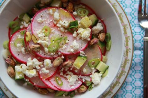 Fuzzy Peaches, Shelled Pistachios, Turnips Recipe, Turnip Salad, Chioggia Beets, Turnip Recipes, Csa Recipes, Turnips, Root Vegetables