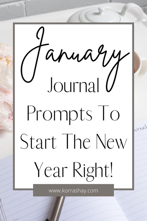 Journal Prompts For January, Working On Self, January Journal Prompts, Improving Myself, January Writing Prompts, January Journal, January Writing, Journal Topics, Daily Journal Prompts