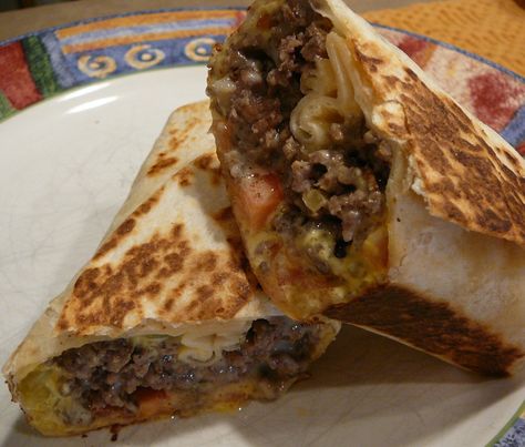 Cheeseburger Wrap...Beef O'brady copy!  must try! Cheeseburger Wrap, Cheeseburger Wraps, Free Keto Meal Plan, Shredded Cheddar Cheese, Chicken Crockpot, Weight Watcher Recipes, Minced Onion, Wrap Recipes, Flour Tortillas