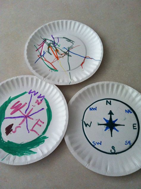 compass crafts for kids - Google Search Pirate Crafts Preschool, Pirate Activities Preschool, Pirate Theme Classroom, Pirate Preschool, Pirate Unit, Truffula Trees, Pirate Activities, Pirate Crafts, Cardinal Directions