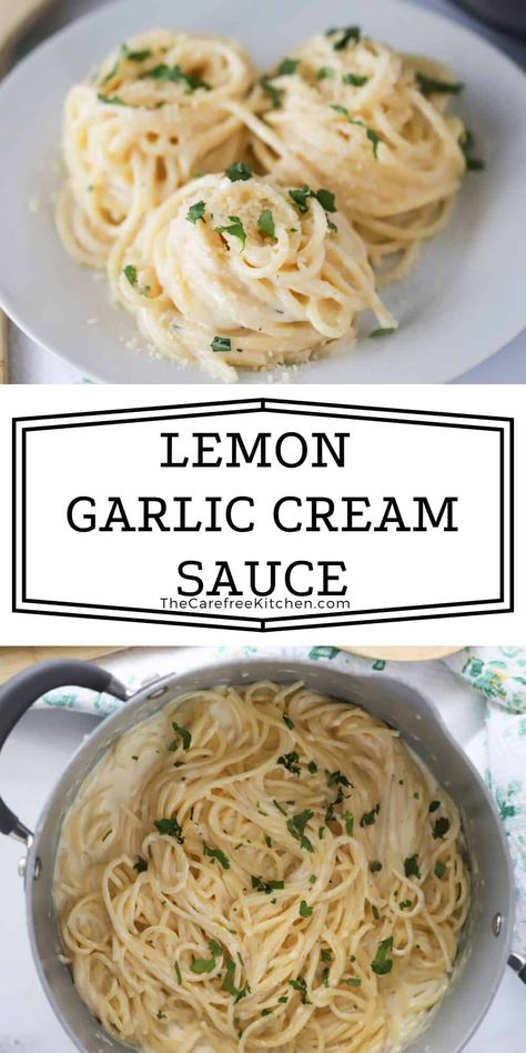 Light Pasta Sauce Olive Oil, Lemon Herb Pasta Sauce, Light Butter Sauce For Pasta, Lemon Garlic Butter Sauce For Pasta, Lemon Creme Sauce Pasta, Lemon Cream Cheese Pasta Sauce, Lemon Heavy Cream Sauce, Light Creamy Pasta, Lemon Parsley Sauce