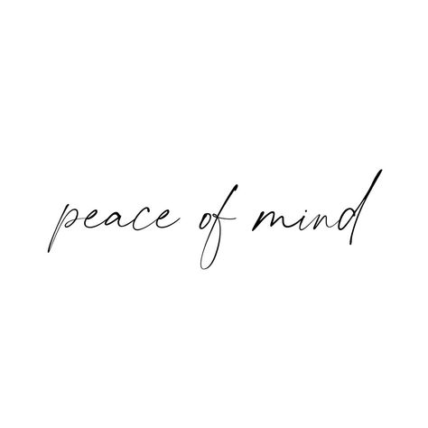 Peace Of Mind Tattoo, Meaningful Word Tattoos, Peace Tattoos, Awareness Tattoo, Phrase Tattoos, Small Pretty Tattoos, Writing Tattoos, Text Tattoo, Tattoos Geometric