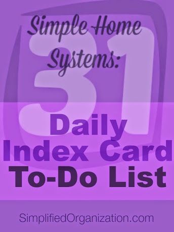 Diy Index Cards, Chore Organization, Organize Thoughts, Tidy House, To Do Planner, Organizing Paperwork, Mouse Crafts, Work Goals, Index Card