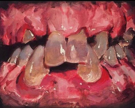 Mouth Painting, Gcse Art Ideas, Teeth Drawing, Machine Girl, Teeth Art, Animation Production, Art Funky, Gcse Art Sketchbook, Art Final