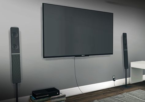 2 Wall mounted TV ( Big and Small ) • Just have one swatch • 1024px texture size and have high polycount. Living Room Sims 4, Sims 4 Kitchen, The Sims 4 Pc, Sims 4 Bedroom, Sims 4 Children, Sims 4 Game Mods, Sims 4 Expansions, Casas The Sims 4, Sims 4 Gameplay