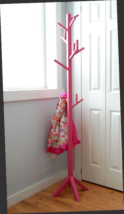 Diy Hat Rack, Diy Coat Rack, Diy Clothes Rack, Diy Coat, Coat Tree, Tree Plan, Online Closet, Closet Organizer, Coat Stands