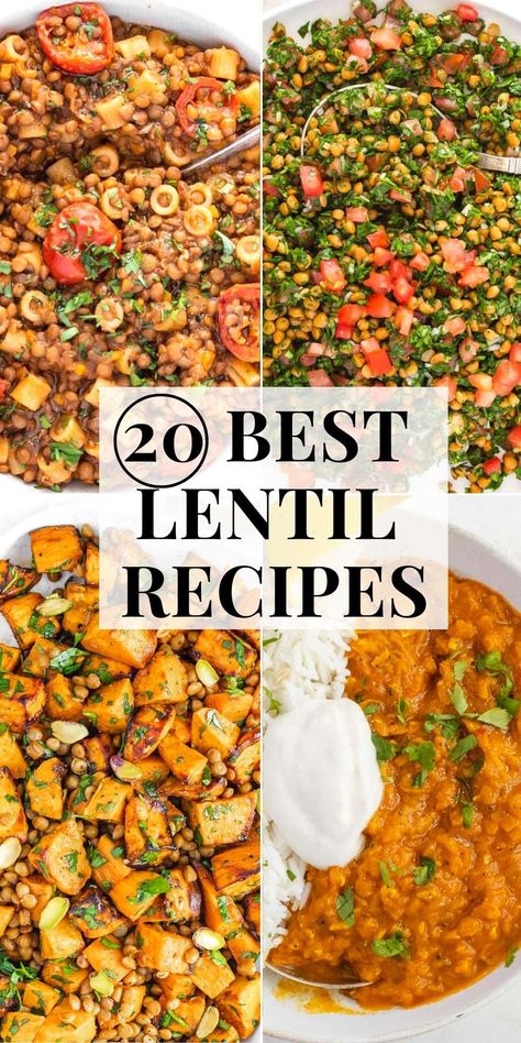 Easy Lentil Recipes, Flavorful Salads, Best Lentil Recipes, Lentil Recipes Easy, Lentil Recipes Healthy, Plant Based School, Canned Lentils, Lentil Dishes, Lentil Curry