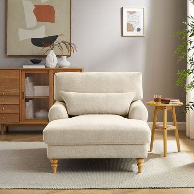 Chaise Lounge Sofas & Chairs | Wayfair Farmhouse Accent Chair, Upholstered Chaise Lounge, Upholstered Chaise, Chaise Lounge Sofa, Comfy Chairs, Chaise Lounge Chair, Lounge Sofa, Game Room Furniture, Sofas And Chairs