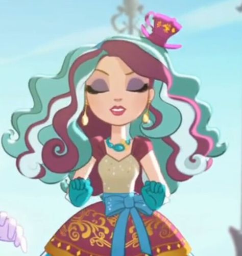 Madeline Hatter Ever After High Quiz, Ever After High Madeline Hatter, Maddie Hatter, Everafter High, Madeline Hatter, Lizzie Hearts, Cheese And Crackers, Raven Queen, Fairy Tale Characters