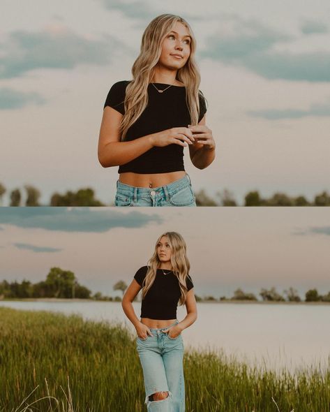 Senior photos for the beautiful @jaedyn_symons 🌞🫐🥝 pt.1 Senior Photos Plus Size, Cute Senior Picture Outfits, Pretty Senior Pictures, Senior Painted Jeans, Solo Poses, Cute Senior Pictures, Senior Photoshoot Poses, Senior Szn, Senior Photography Poses