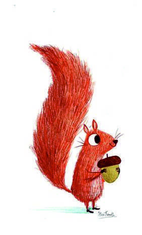 Squirrel Illustration, Woodland Animal Art, Cute Squirrel, School Art Projects, Little Critter, Winter Art, Fall Fun, Woodland Animals, Animal Illustration