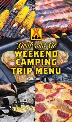 Glamping Recipes, Camping Menu, Camping Desserts, Camping Snacks, Weekend Camping, Weekend Camping Trip, Retro Camping, Easy Camping Meals, Camping List