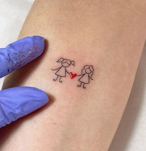 Small Tattoo For Mother, Rose Mother Daughter Tattoos, Mother Daughter Tattoos Minimalist, Mother In Law Daughter In Law Tattoos, Mother Daughter Simple Tattoos, Mother Daughter Tattoos For 4, Step Daughter Tattoo Ideas, Matching Mother Daughter Tattoos Meaningful, Mother And 2 Daughters Tattoo