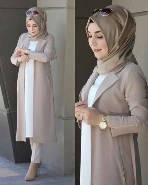 Stile Hijab, Modern Hijab Fashion, Modest Fashion Hijab, Muslim Fashion Hijab Outfits, Muslim Outfits Casual, Muslim Women Fashion, Muslim Fashion Hijab, Hijabi Outfits Casual, Muslim Fashion Dress