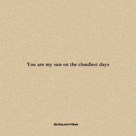 You are my sun on the cloudiest days. ☀️🌈 Even when life gets tough, your presence brightens everything up. Thank you for being my light and my strength. Tag your sunshine and let them know how much they brighten your life! 💕 Follow us for more inspiring thoughts and positive vibes @lifeloomvibes! 🙌✨ Don't forget to: 👍 Like 🔄 Share 💬 Comment 🔖 Save {SelfHealth IndianInspiration SelfLove SelfCare LifeLessons Life Goal} #Love #RelationshipGoals #Sunshine #TrueLove #CoupleGoals #InLove ... Quotes Aesthetic Sun, Your Presence Quotes, You Are The Light Of My Life, My Sunshine Quotes, Sunshine Friend, Be The Sunshine Quotes, Sun Light Quotes, Sun Love Quotes, Quotes About Sun