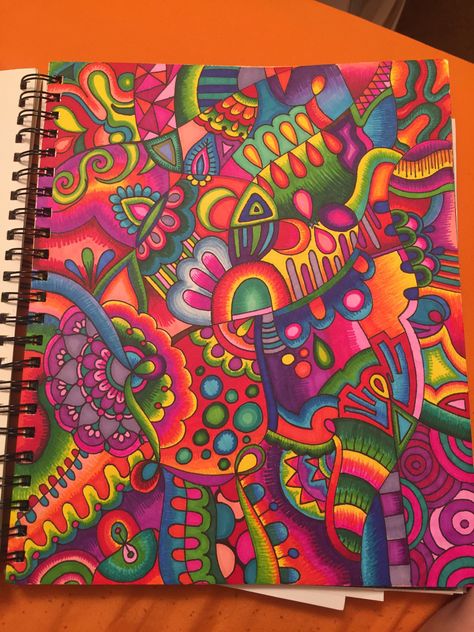 More abstract! #lines #linework #abstract #abstractart #mixedmedia #mixedmediaart #sharpie #crayons #color #colorful #colors #sketchbook #doodles #shading #details #detailsmatter Sharpie Coloring, Sharpie Drawings Colorful, Colorful Doodles, Sharpie Drawings, Sharpie Doodles, Trippy Painting, Peace Sign Art, Geometric Pattern Art, Doodle Art Drawing