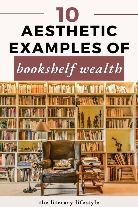 Did You See the Bookshelf Wealth Trend? (10 Perfect Examples) Book Wealth Aesthetic, Bookshelf Wealth Aesthetic, Bookshelf Wealth, Home Library Aesthetic, Dream Home Library, Bookshelf Accessories, Bookshelf Aesthetic, Reading Corners, Antique Bookcase