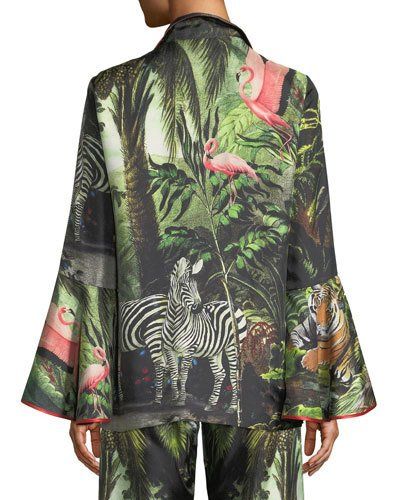 Francesca Ruffini, Silk Costume, For Restless Sleepers, Restless Sleepers, Printed Fashion, Feminine Romantic, Jungle Party, Jungle Print, Summer Swim Suits