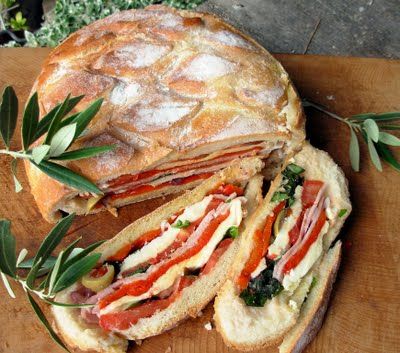 A French Summer Picnic Sandwich ~ Pan Bagnat French Picnic, Picnic Sandwiches, French Summer, Picnic Food, Chapati, Picnic Foods, Wrap Sandwiches, Sandwich Recipes, Summer Picnic