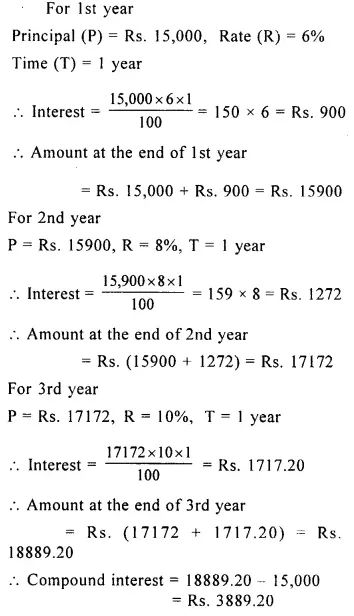 Selina Concise Mathematics Class 8 ICSE Solutions Chapter 9 Simple and Compound Interest - CBSE Tuts   #ICSESolutions #Concisemathsclass8 #Concisemathsclass8simpleandcompoundinterest Simple Interest And Compound Interest Formulas, Simple And Compound Interest Formula, Compound Interest Math, Simple Interest Math, Simple And Compound Interest, Sets Math, Teaching Math Strategies, Engineering Notes, Cool Math Tricks