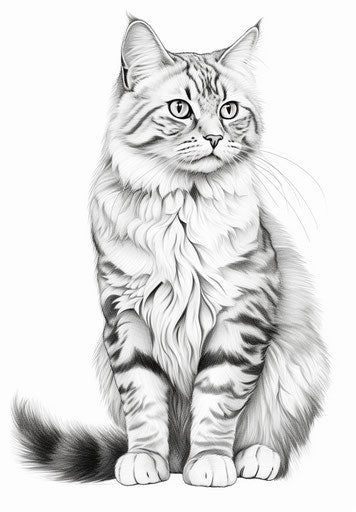 Pictures Of Cats To Draw, Cat Drawings Sketches, Cat Sketch Pencil, Cute Little Sketches, Drawings Of Cats, Cat Sketches, Cat Life Hacks, Cat Coloring Pages, Cats Art Drawing