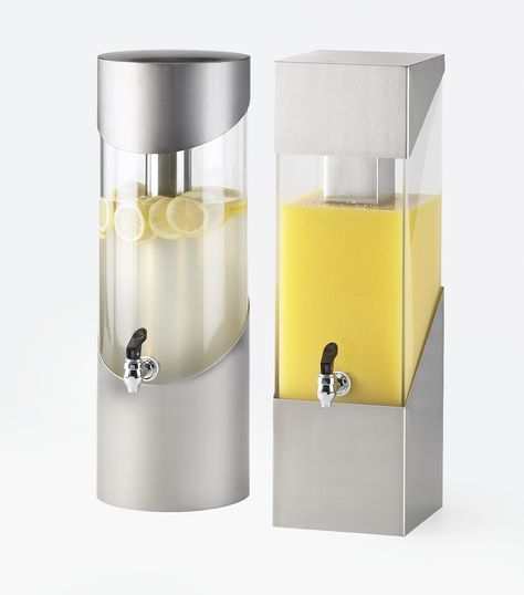 Stainless Steel Beverage Dispenser   Item: 1990-3-55 and 1991-3-55  If you are looking for a better solution to your beverage dispenser difficulties, you've found it! This round stainless steel dispenser boasts of durability as well as class.  - See more at: http://calmil.com/index.php?page=shop.product_details&flypage=flypage.tpl&category_id=57&product_id=1645&option=com_virtuemart&Itemid=3#sthash.K5eaXAYC.dpuf Optometry Office, Glass Drink, Catering Supplies, Buffet Restaurant, Beverage Dispensers, Beverage Dispenser, Punch Bowl Set, Gadgets Kitchen Cooking, Water Dispensers