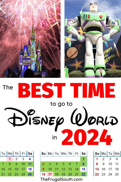 best time to go to disney world in 2024 pin Disney World 2023, Best Dates, Disney World For Adults, Disney Anniversary, Disney 2023, Disney Time, Disney World Vacation Planning, World Trip, Florida Trip