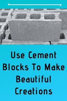 Cinder Blocks Diy, Cinder Block Garden, Backyard Ideas On A Budget, Cement Patio, Cement Blocks, Small Backyard Ideas, Concrete Diy Projects, Concrete Crafts, Concrete Projects