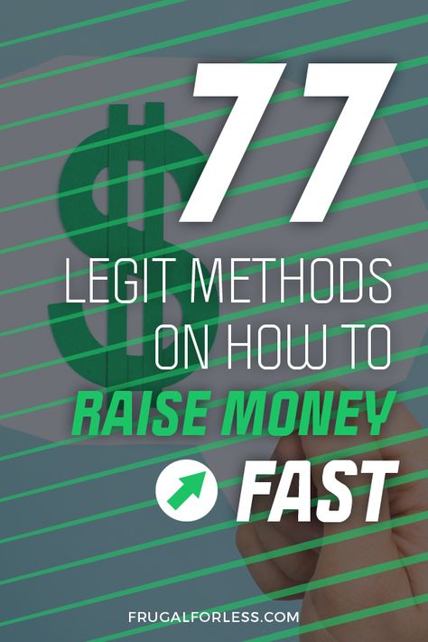 Learn how to raise money fast in 77 legit methods. Sometimes we need money quick and now. #makemoneyfast #makemoney #money #quickmoney Make Side Money, Investing Tips, Finance Advice, Additional Income, Borrow Money, Fundraising Ideas, Quick Money, Side Money, Side Jobs