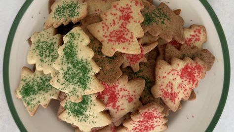 My Favorite Christmas Cookies | Daphne Oz Daphne Oz Christmas Cookie Recipe, Favorite Christmas Cookies, Daphne Oz, Cookies Bars, Frozen Cookie Dough, Crispy Cookies, Frozen Cookies, Christmas Recipe, Cookie Press