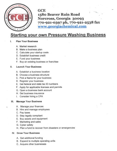 GCE giving the steps you need to take when starting your own pressure washing business. Pressure Washing Flyer Ideas, Power Washing Business Names, Car Wash Business Plan, Power Washing Business, Pressure Washing Business Names, Commercial Cleaning Business Pricing, Pressure Washing Business Logo, Starting A Pressure Washing Business, Pressure Washing Business