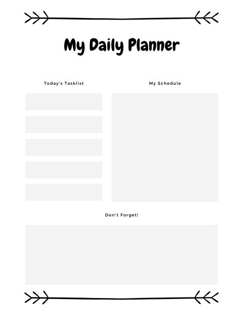 50 Free Daily Planner Printables courseplannernotion #prettyplanner✍. Desk Black And White, Free Daily Planner Printables, Aesthetic Daily Planner, Daily Planner Ideas, Daily Planner Templates, Daily Planner Book, Cute Daily Planner, Daily Planner Design, Simple Daily Planner