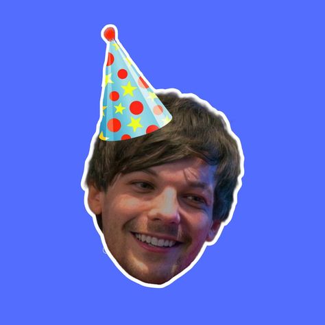 One Direction Saying Happy Birthday, 1d Birthday Party Ideas, One Direction Birthday Party Ideas, One Direction Birthday Party, One Direction Happy Birthday, Louis Tomlinson Birthday, 1d Birthday, Louis Tomlinson Stickers, One Direction Party