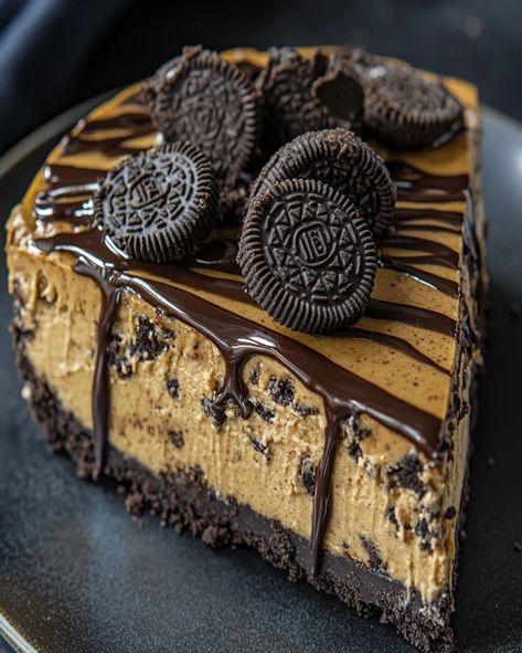 No Bake Oreo Peanut Butter Cheesecake – Easy Recipe Peanut Butter Oreo Cheesecake, Oreo Delight, Chocolate Peanut Butter Cheesecake, Peanut Butter Oreo, Oreo Flavors, Peanut Butter Cheesecake, Easy Cheesecake Recipes, Peanut Butter Filling, Dessert Lover