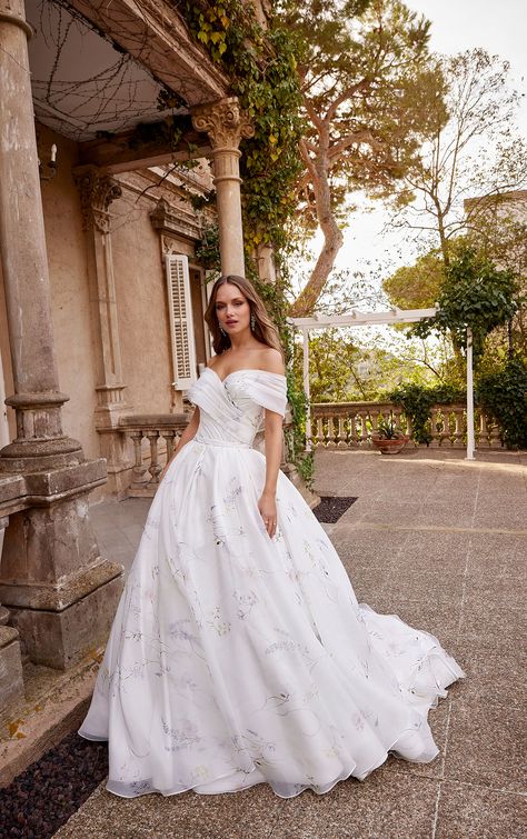 Ronald Joyce 10 Ronald Joyce Wedding Dress, Floral Ballgown, Gardenia Wedding, Wedding Bridesmaid Flowers, Hen Party Dress, Ronald Joyce, Princess Silhouette, Designer Bridesmaid Dresses, Victoria Dress