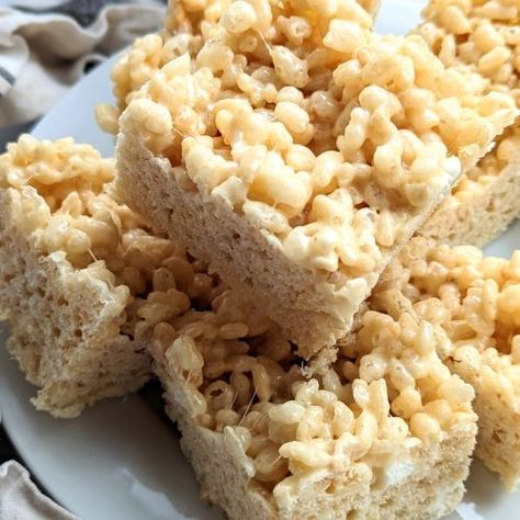 Low Sodium Desserts, How To Make Cereal, Homemade Rice Krispies, Low Sodium Snacks, Rice Krispies Recipe, Rice Krispie Bars, Homemade Rice Krispies Treats, Krispie Treats Recipe, Krispy Treats