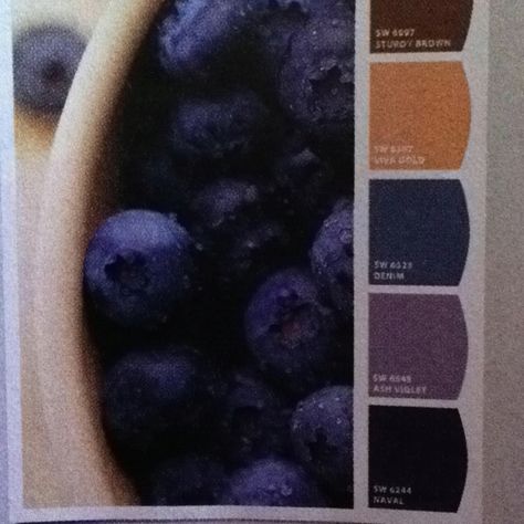 Blueberry pie palette. Sherwin Williams paint colors, turn any picture into paint colors! Letschipit.com Raspberry Highlights, Persona Moodboard, Sherwin Williams Paint, Always Thinking Of You, Sherwin Williams Paint Colors, Blueberry Pie, Art Color, Sherwin Williams, Color Palettes