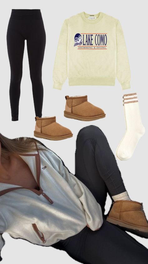 Fall outfit inspo #outfitinspo #ootd #outfitrecreation #casualoutfit #casualstyle #uggs #cozy #cozyfit #leggingsoutfit #leggings #sweaterweather #fallfashion #cutefit #pinterestinspired #simpleoutfit Cute Fit, Cozy Fits, Outfit Inspo Fall, Fall Outfit, Sweater Weather, Simple Outfits, Casual Style, Fall Outfits, Autumn Fashion