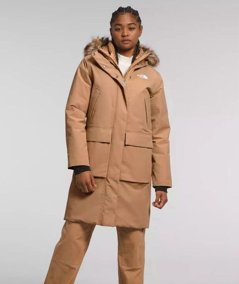 North face parka outfit