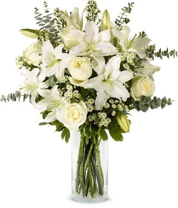 Lily Arrangement, Sympathy Bouquets, Condolence Flowers, Sympathy Floral, Basket Flower Arrangements, Vase Ideas, Lily Vases, Send Flowers Online, Sympathy Flowers