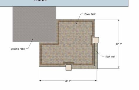 DIY Patio Addition Design with Seat Wall fits perfect on the corner of most existing patios and will beautifully increase your existing outdoor living space. Patio Ideas Ireland, Backyard Hill Landscaping, Backyard Hill, Patio Plan, Patio Addition, Seat Wall, Hill Landscaping, Small Patio Design, Patio Plans