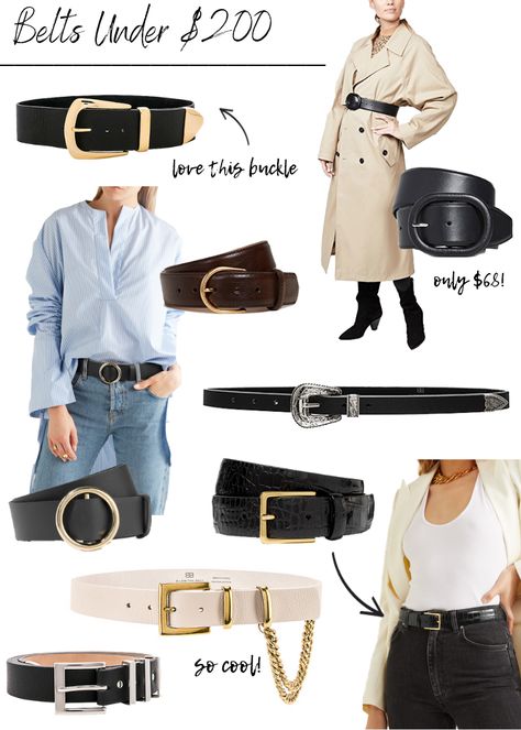 Much like my weakness for shoes and handbags, I have a weakness for belts. Belts are such an easy, chic way to add so much to any outfit. I wanted to compile two different belt breakdowns: one for luxury belts and one for belts under $200. Fashion Belts Women Style, Best Belts For Jeans, High End Belts For Women, Cinch Belt Outfit, Belts Old Money, Women’s Belt Outfit, Chic Belt Outfit, Elegant Belts For Women, Womens Belt Outfit