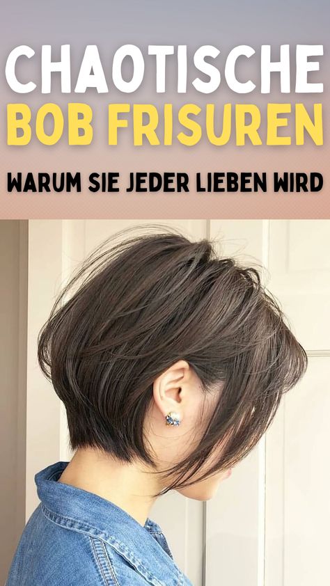 Der "Bob" ist eine zeitlose Frisur, die nie aus der Mode kommt. Aber in den letzten Jahren hat sich eine neue Variation entwickelt: die chaotische Bob Frisur. Chaotische Bob Frisuren verleihen jedem Look das gewisse Etwas und strahlen Selbstbewusstsein und Stil aus. 🌟 Was sind Chaotische Bob Frisuren? Chaotische Bob Frisuren sind unstrukturierte, oft wellige Short Bob, Hairstyles, Hair Styles, Hair, Beauty, Quick Saves